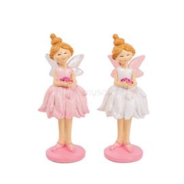 QX IMPEX KFT IRIS polirezin tündér, virágkehely szoknyában, rózsaszín fehér 2 x 15cm QX_IMPEX_KFT_046973 small