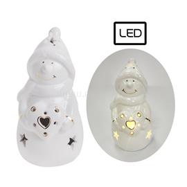 QX IMPEX KFT IRIS porcelán fehér/arany hóember, ledes QX_IMPEX_KFT_182126 small