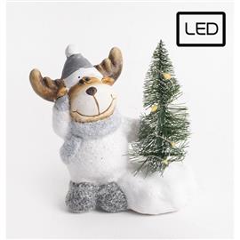 QX IMPEX KFT IRIS rénszarvas fenyőfával leddel 11 cm QX_IMPEX_KFT_138734 small