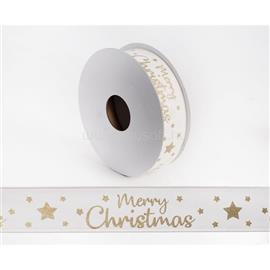 QX IMPEX KFT IRIS szalag merry christmas krém 25mm/10méter QX_IMPEX_KFT_447122 small