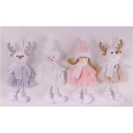 QX IMPEX KFT IRIS textil akasztós karácsonyi figura, 16 cm QX_IMPEX_KFT_061668 small