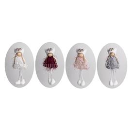 QX IMPEX KFT IRIS textil akasztós lány 4 szín, 20cm QX_IMPEX_KFT_061092 small