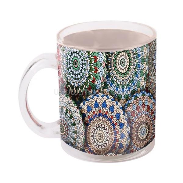 QX IMPEX KFT IRIS üveg bögre mandala minta minta 9,7cm