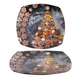 QX IMPEX KFT IRIS üveg tányér mézeskalács minta 25x25cm QX_IMPEX_KFT_102008 small
