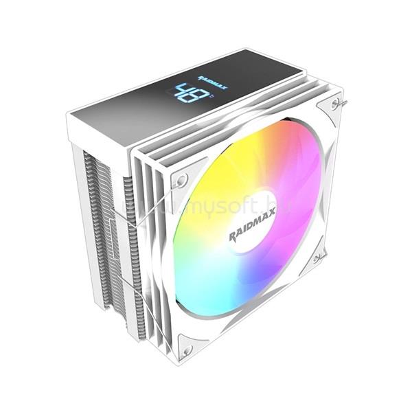 RAIDMAX AM1204W ARGB 120mm fehér processzor hűtő