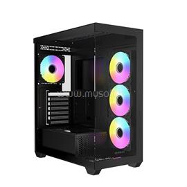 RAIDMAX i800 Chrome fekete (táp nélküli) ablakos ATX ház I800CBF small