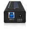 RAIDSONIC ICY BOX 7 portos USB3.0 HUB táppal IB-AC618 small