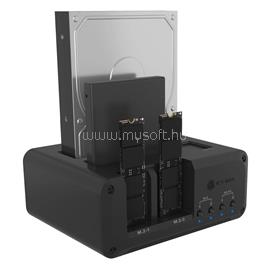 RAIDSONIC Icy Box Club Case 2925 - 4 rekeszes ház 2 db M.2 NVMe és 2 db 2,5"/3,5" HDD/SSD számára IB-2925MS-CU31 small