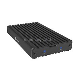 RAIDSONIC Icy Box IB-2817M-C32 M.2 NVMe ház két SSD-hez, USB Type-C 20Gb/s IB-2817M-C32 small