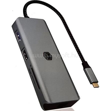 RAIDSONIC ICY BOX IB-DK4012-CPD USB-C dokkoló (szürke)