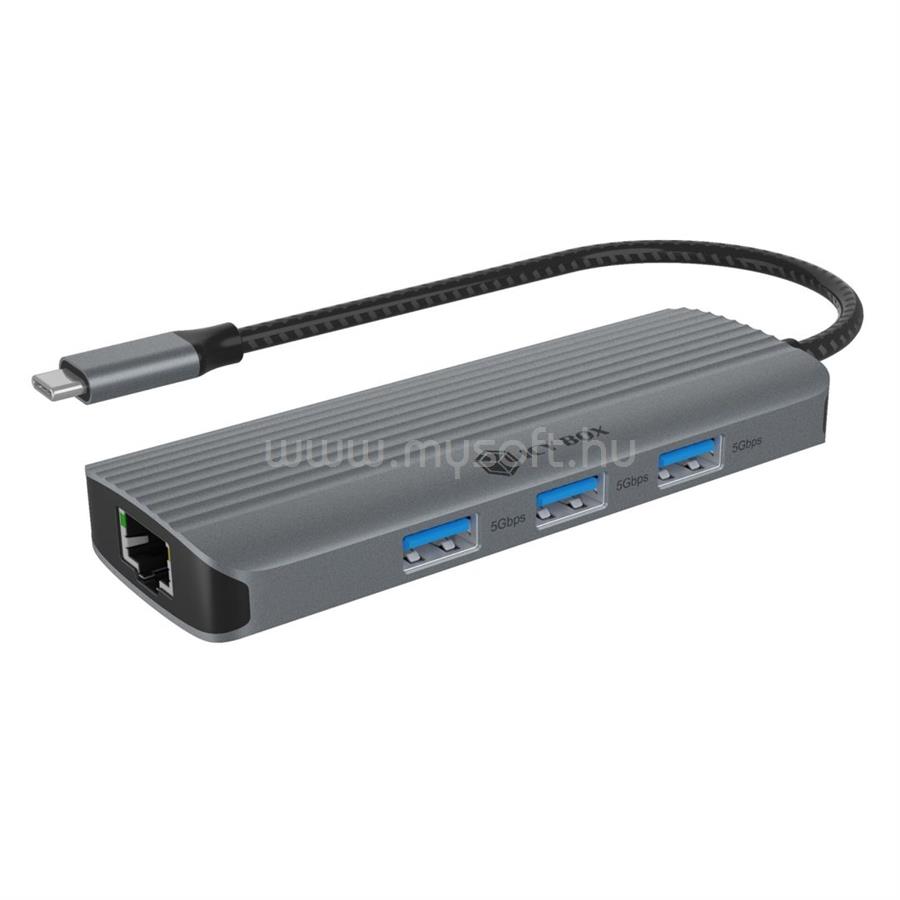 RAIDSONIC Icy Box IB-DK4034A-CPD 6-in-1 USB Type-C Dock Black