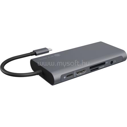 RAIDSONIC ICY BOX IB-DK4040a-CPD 10-in1 USB-C dokkoló (szürke)