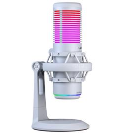 RAMPAGE BEMOL mikrofon (USB, PC/MAC/Android, zajelnyomó, állvány, fehér, 2m kábel, RGB) RAMPAGE_41148 small