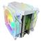 RAMPAGE CPU Cooler - OCTAGON C60 (max 40dB, 96,84 m3/h, 4 pin csatlakozó, 2x12cm, A-RGB, LED, Fehér) RAMPAGE_38976 small