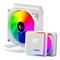 RAMPAGE CPU Water Cooler - INFINITE V120 (36,9dB max., 98,54 m3/h; 12cm, A-RGB LED, fehér) RAMPAGE_42365 small