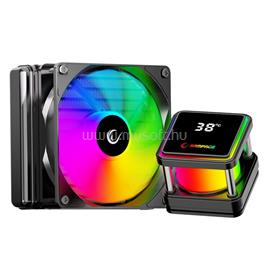 RAMPAGE INFINITE V120 CPU vízhűtés (36,9dB max., 98,54 m3/h; 12cm, A-RGB LED, fekete) RAMPAGE_42364 small