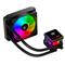 RAMPAGE INFINITE V120 CPU vízhűtés (36,9dB max., 98,54 m3/h; 12cm, A-RGB LED, fekete) RAMPAGE_42364 small