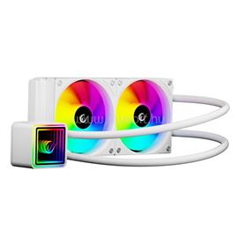 RAMPAGE INFINITE V240 CPU vízhűtés (36,9dB max., 98,54 m3/h; 2x12cm, A-RGB LED, fehér) RAMPAGE_42367 small