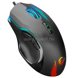 RAMPAGE SMX-G38 CLAW gamer vezetékes egér (7200DPI, 8 gomb, makro, RGB LED, 1,8m harisnyázott kábel, fekete) RAMPAGE_35497 small