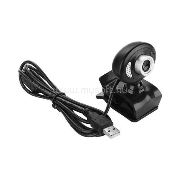 RAMPAGE Everest Webkamera - SC-826 (640x480 képpont, USB 2.0, LED világítás, mikrofon)