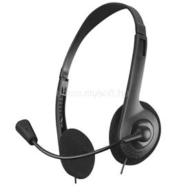 RAMPAGE SN-660 Office headset (mikrofon, 3.5mm jack, hangerőszabályzó,  fekete) RAMPAGE_265 small