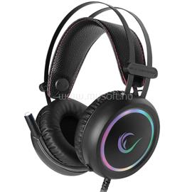 RAMPAGE STORMY RGB vezetékes headset (7.1, USB, hangerőszabályzó, nagy-párnás, 2m kábel, fekete) RAMPAGE_30505 small