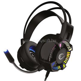 RAMPAGE Fejhallgató - STYLES RGB (7.1, mikrofon, USB, hangerőszabályzó, nagy-párnás, 2,2m kábel, fekete) RAMPAGE_31115 small