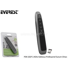 RAMPAGE Presenter - Everest PSN-102P (Vezeték nélküli, 30 méter hatótáv, 2.4Ghz, vörös lézer, Plug & Play, fekete) RAMPAGE_30151 small