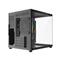 RAMPAGE Számítógépház - LUMID (fekete; ablakos; BTF, mATX, alsó táp, 3x120mm A-RGB) RAMPAGE_43495 small