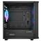 RAMPAGE Számítógépház - VEGA V2 (fekete; üveg; mATX; alsó táp; 4x120mm RGB, 1xUSB3.0 + 2xUSB2.0) RAMPAGE_42818 small