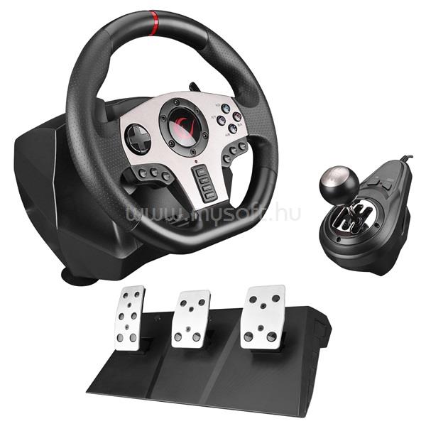 RAMPAGE V902 gamer kormány  (PS3/PS4/PC/XBOXONE/XBOX360 /SWITCH, 3 pedál+váltókar, )