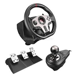 RAMPAGE V902 Gamer kormány (PC, 3 pedál+váltókar, vibrálás) RAMPAGE_41389 small