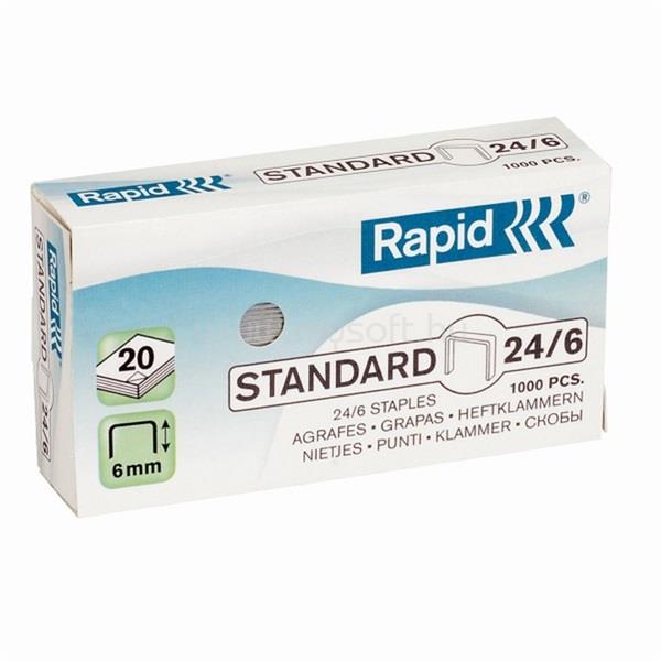 RAPID Standard 24/6 1000db/doboz fűzőkapocs