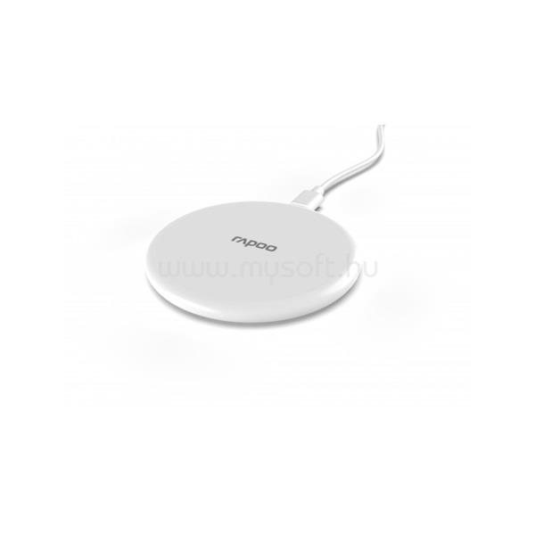 RAPOO 217721 "XC105" 10W vezeték nélküli fehér mobiltelefon töltő