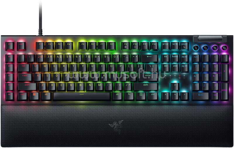 RAZER BlackWidow V4 green switch gamer vezetékes billentyűzet angol lokalizáció (fekete)