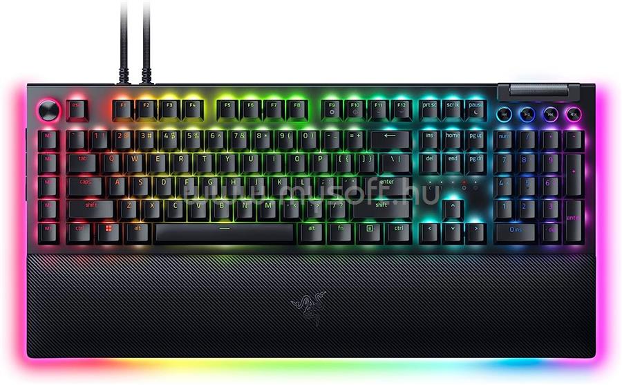 RAZER BlackWidow V4 Pro green switch gamer vezetékes billentyűzet angol lokalizáció (fekete)