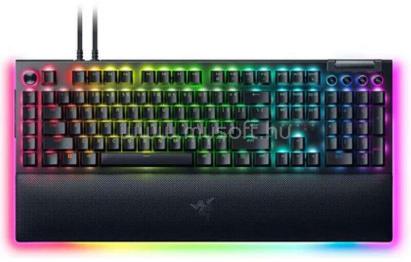 RAZER BlackWidow V4 Pro yellow switch vezetékes gamer billentyűzet (fekete)