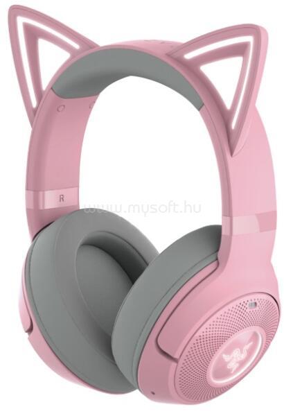 RAZER Kraken Kitty V2 vezeték nélküli gamer headset (rózsaszín)