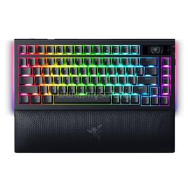 RAZER BlackWidow V4 Pro 75% mechanikus gamer vezetékes / vezeték nélküli billentyűzet amerikai angol lokalizáció (fekete) RZ03-05130100-R3M1 small