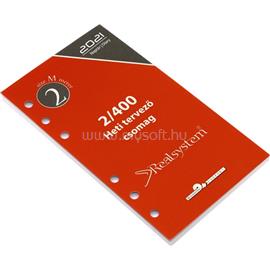 REALSYSTEM 2/400 éves heti beosztású gyűrűs naptár kiegészítő 2400-00 small
