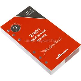 REALSYSTEM 2/401 éves napi beosztású gyűrűs naptár kiegészítő 2401-00 small