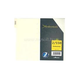 REALSYSTEM 2/550 elválasztó lap gyűrűs naptár kiegészítő 2550-00 small