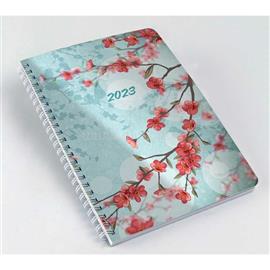 REALSYSTEM 2023-as SP1 8311-55 cseresznyevirág A5 heti beosztású naptár 8311-55 small