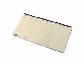 REALSYSTEM 2024-es 7942-19 blokktömbös sárga papíros fekvő bordó asztali naptár 7942-19 small