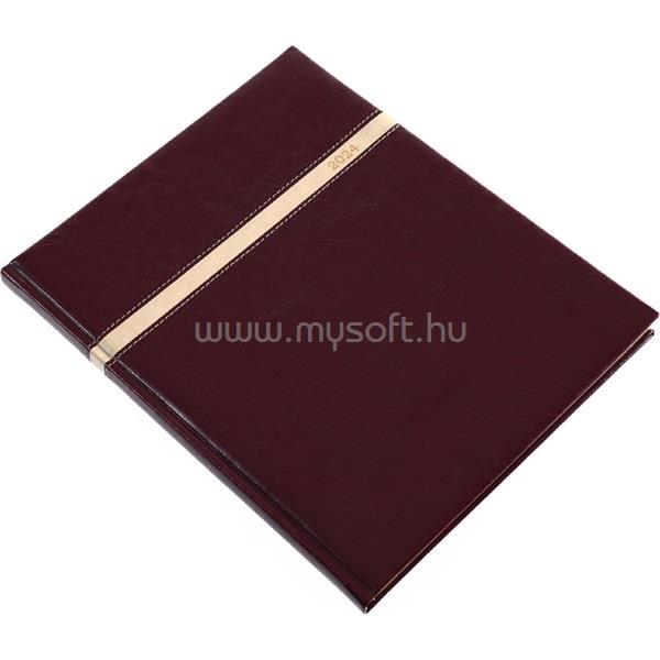 REALSYSTEM 2024-es Business 5214-06 A4 S heti beosztású sötétbarna határidőnapló