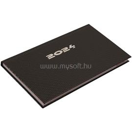 REALSYSTEM 2024-es Carbon 5711-81 fekvő acél zsebnaptár 5711-81 small