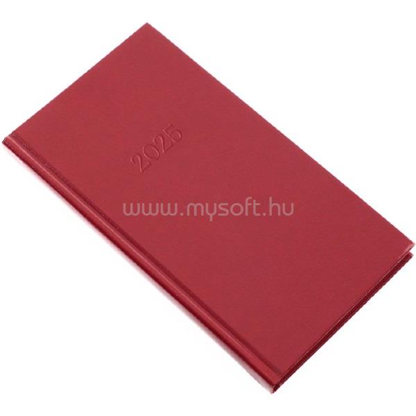 REALSYSTEM 2025 Standard 5811-09 álló bordó zsebnaptár