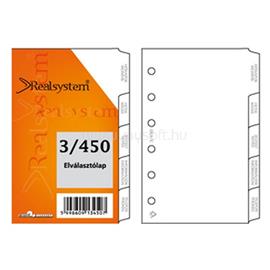 REALSYSTEM 3/450 elválasztó lap gyűrűs naptár kiegészítő 3450-00 small