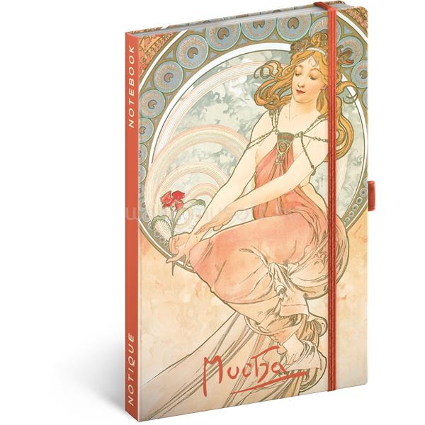 REALSYSTEM Alphonse Mucha 5416 keményfedeles vonalas notesz