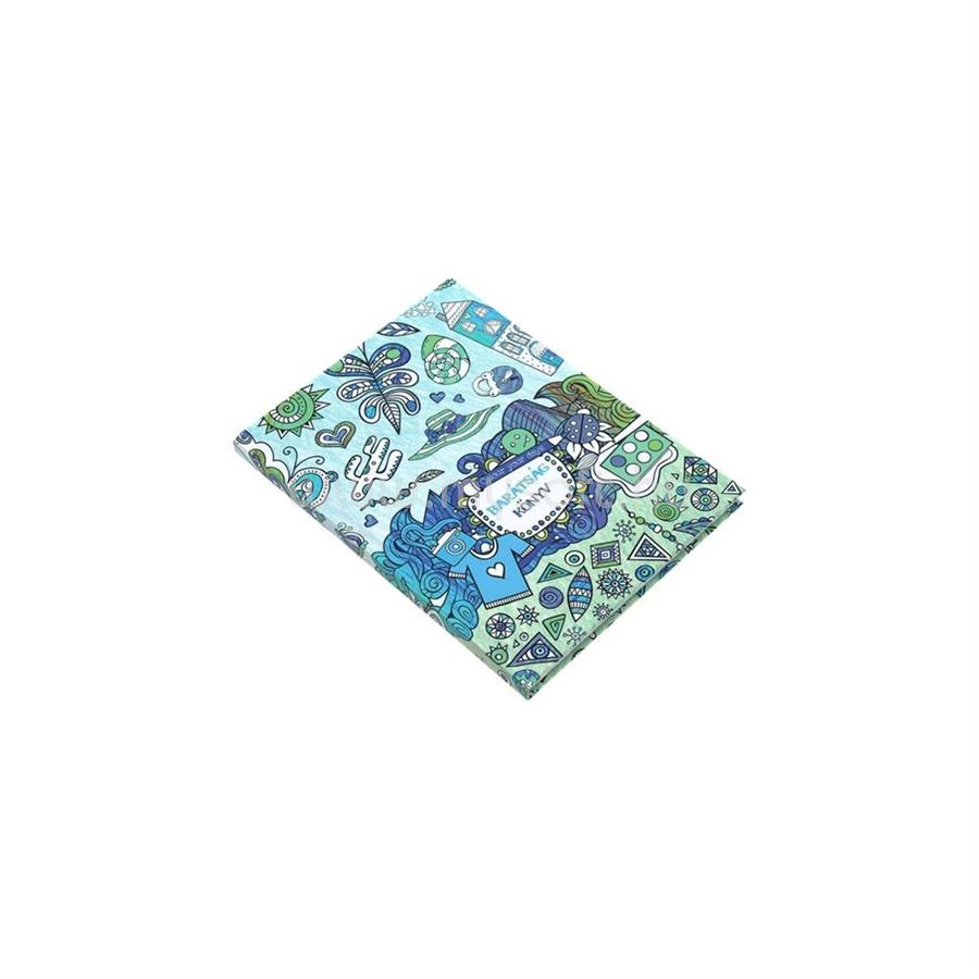 REALSYSTEM Színezd a napod barátságkönyv 145x192mm, kék Realsystem